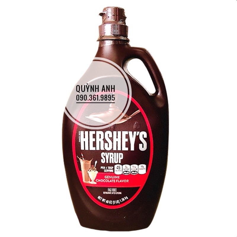 [Date mới 2024] Syrup Chocolate Hershey Mỹ 1,36kg