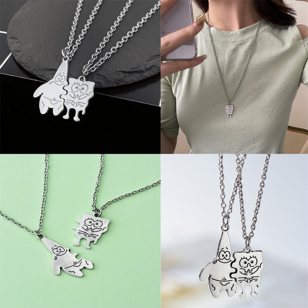 Vòng cổ Mặt Hình Nhân Vật Hoạt Hình Dễ Thương Cho Cặp Đôi