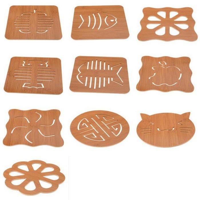 MIẾNG LÓT NỒI ĐÉ BÁT ĐĨA BẰNG GỖ SANG CHẢNH 14,5CM MS88036