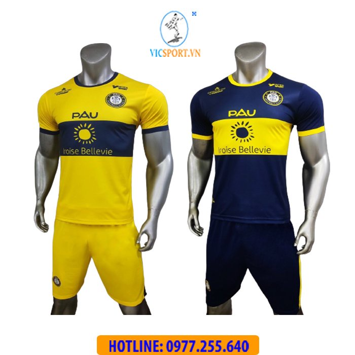 Áo Đá Bóng, Quần Áo Đá Banh QUANG HẢI CLB PAU FC 2022-2023 Thun Lạnh Thoáng mát- Vicsport