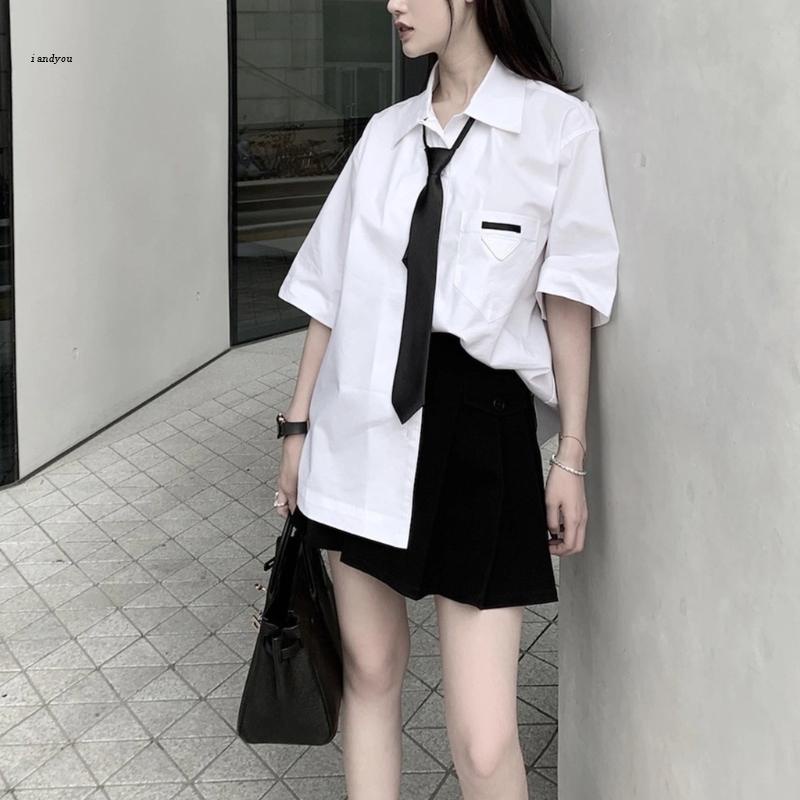 ✿ Cà Vạt Màu Đen Trơn Cổ Điển Có Khóa Kéo Có Thể Điều Chỉnh Cho Học Sinh Nam Nữ