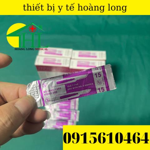 Lưỡi dao mổ kiato số 15 nhỏ ,xắc bén hộp 100 cái