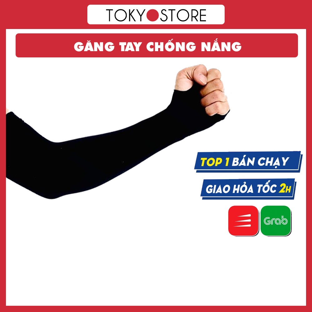 Găng tay chống nắng, ống tay chống nắng nam nữ dài, co dãn tối đa