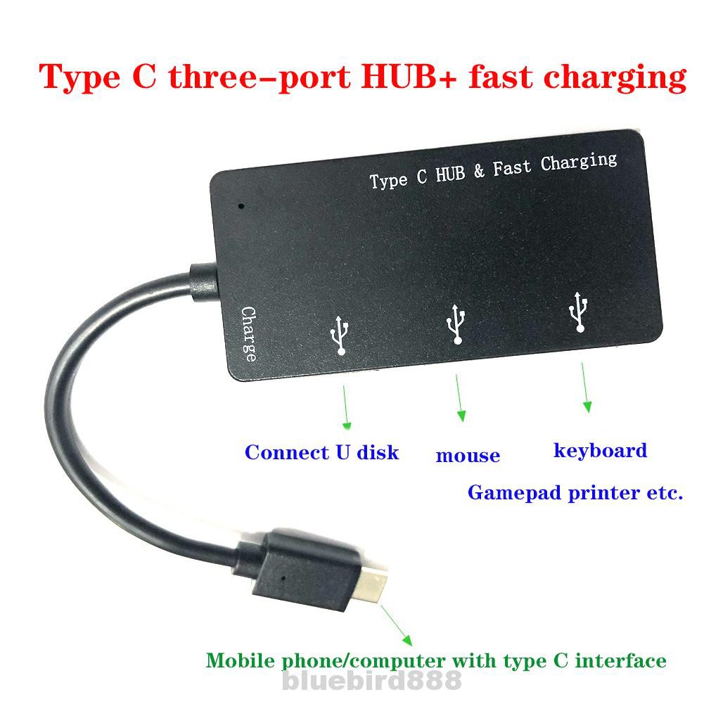 Bộ Chia Cổng Sạc Nhanh Type C Chất Liệu Nhựa Abs Tốc Độ Cao Cho Máy Tính | BigBuy360 - bigbuy360.vn