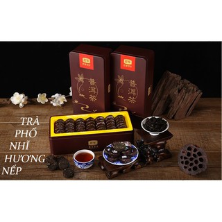 Trà Phổ Nhĩ Hương Nếp - Hộp thiếc sang trọng tinh tế.
