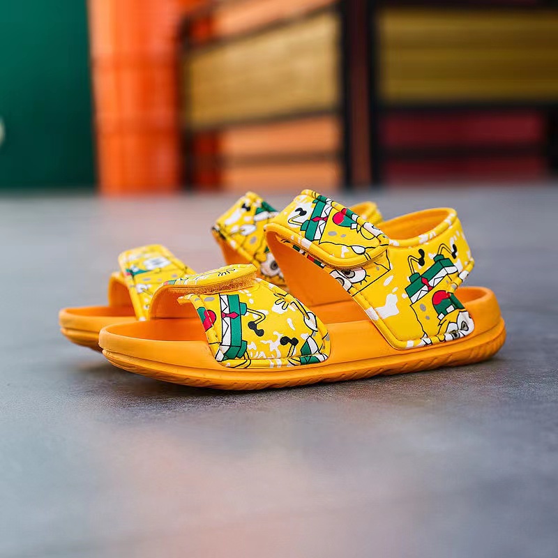SUGE Dép trẻ em siêu nhẹ Hello Kitty EVA hoạt hình dễ thương dép đi biển Size22-31