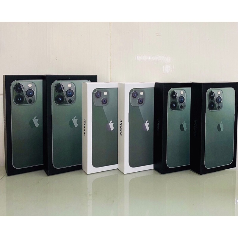 Vỏ Hộp Đựng Điện Thoại iPhone 13/13Pro/13ProMax Màu Xanh Green Cực Đẹp Dùng Để Trưng Bày