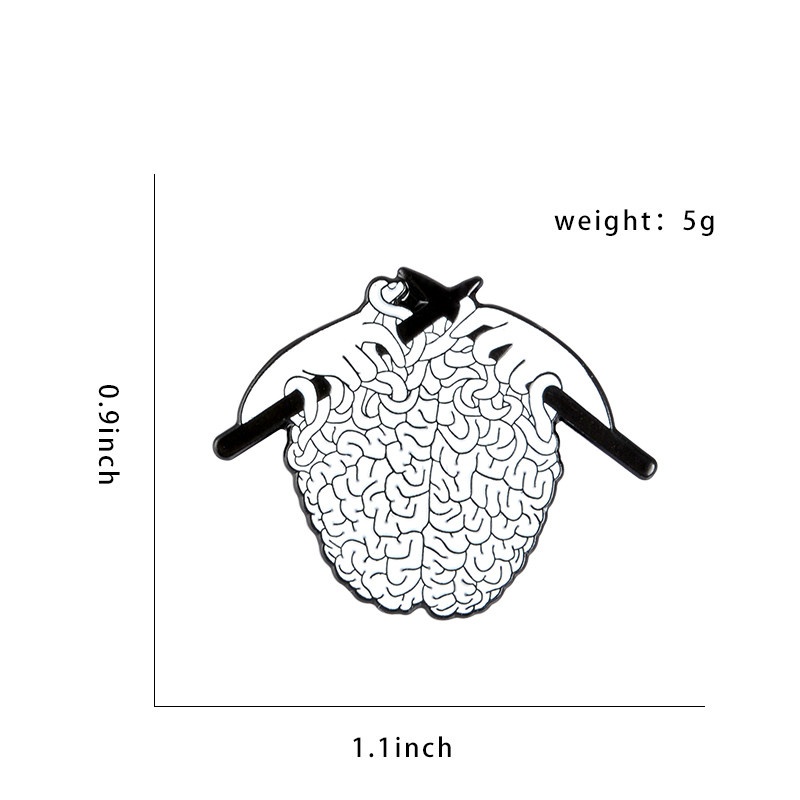 Huy Hiệu Cài Áo Hình Đàn Organ / Bộ Não Ngộ Nghĩnh