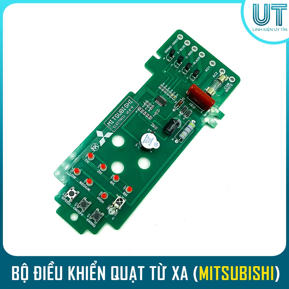 Bộ mạch điều khiển quạt treo tường từ xa MITSUBISHI W16-R ( Chính Hãng )