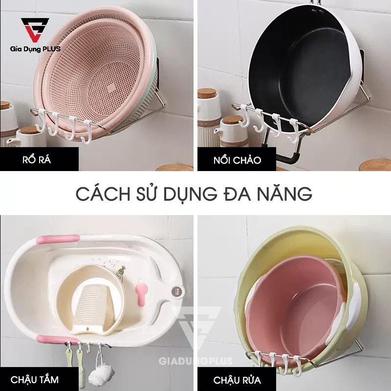 Kệ để thau chậu, treo khăn bếp