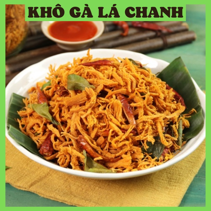  Khô gà lá chanh ĂN VẶT CỦ HÀNH 100g/300g/500g xé cay loại ngon | BigBuy360 - bigbuy360.vn