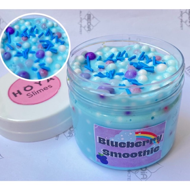 Slime Sinh tố việt quất/ Đủ Size / Blueberry Smoothie/Hương Mỹ/ Slime xốp siêu đã tai