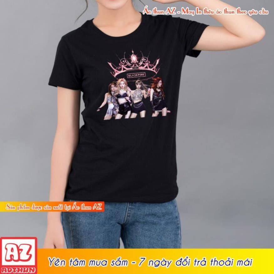 HOT- HOT SALE- Áo thun màu đen in hình Blackpink Vương miệng The Album Lovesick Girls M2762 - giá tốt nhất