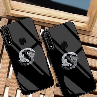 Ốp oppo a31 lưng kính cường lực cao cấp