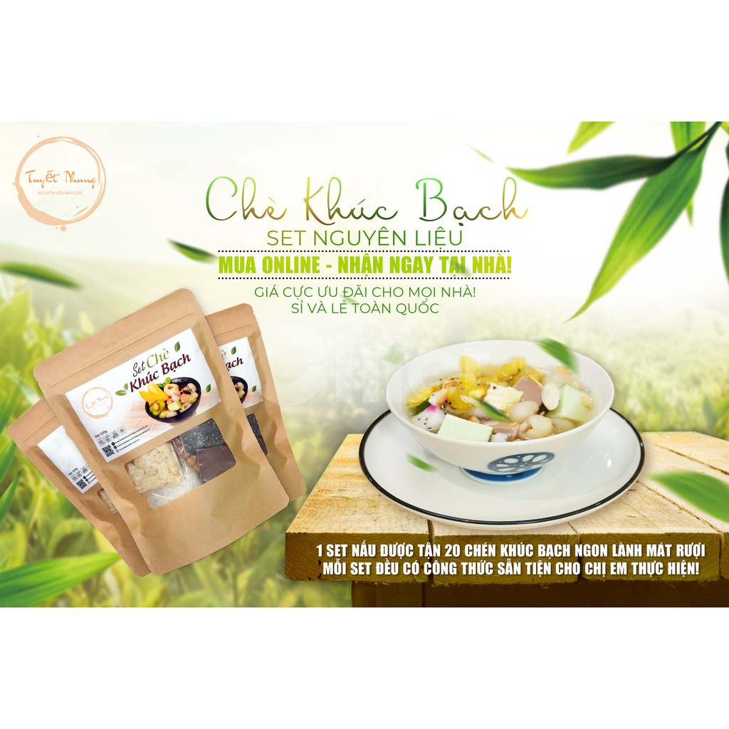 [ Now Ship] Set Chè Khúc Bạch Tự Nấu ( Set Tuỳ Chọn) Tặng Kèm Công Thức - TUYẾT NHUNG | BigBuy360 - bigbuy360.vn