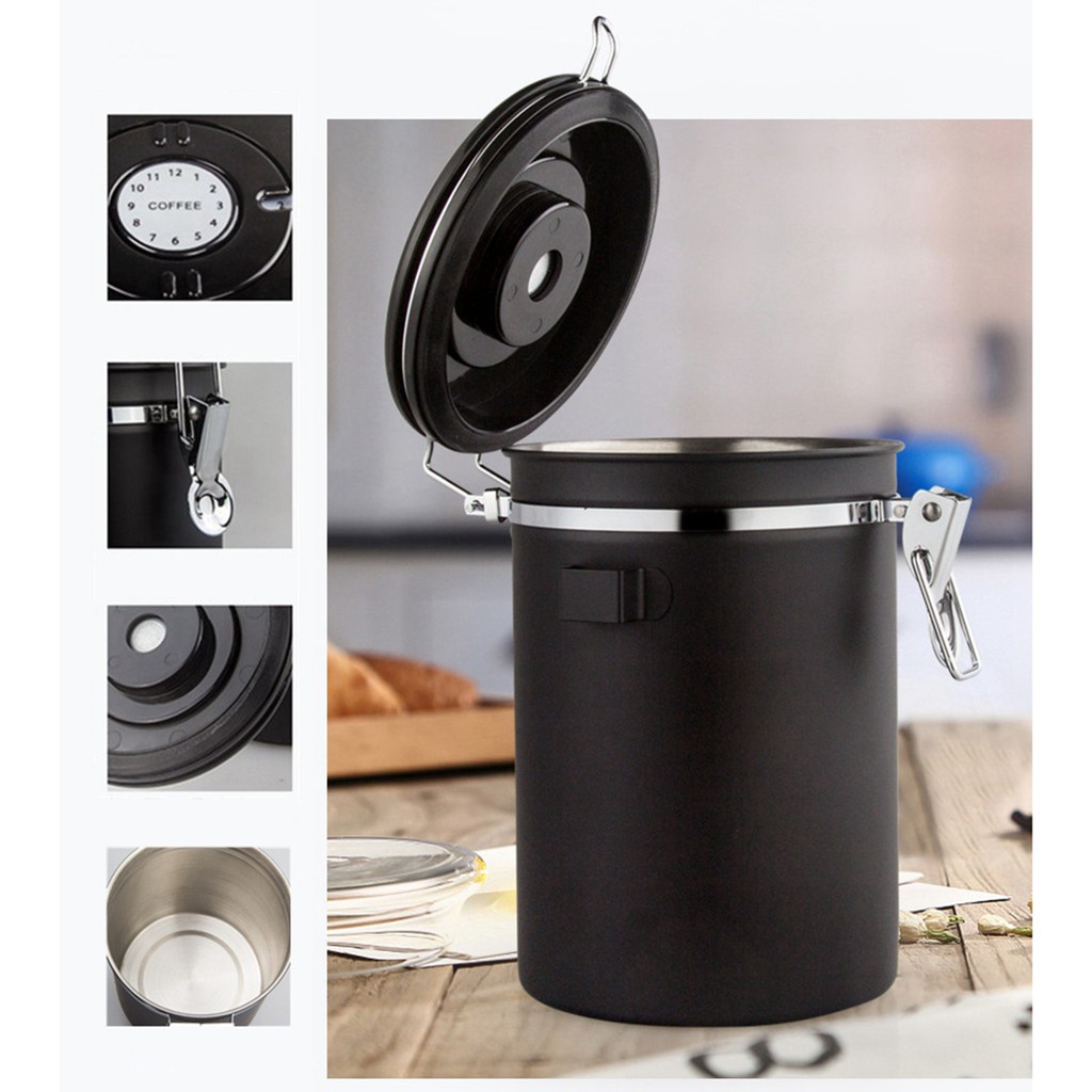 Hộp Đựng Cà Phê Dung Tích 1800ml Thiết Kế Tiện Dụng