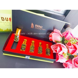 Tinh dầu nước hoa dubai set 5 chai 5ml
