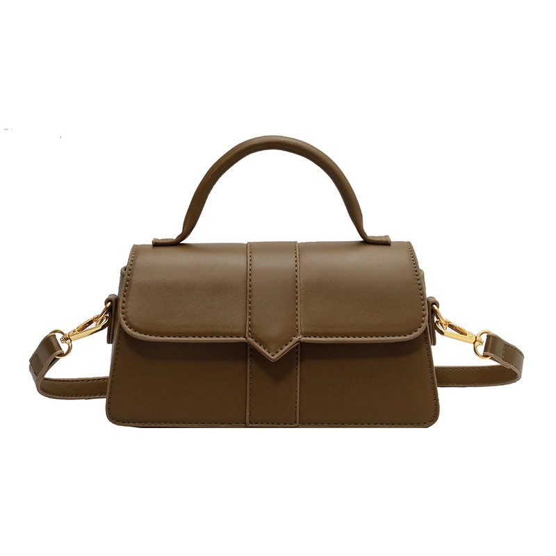 Túi đeo vai IELGY hình vuông nhỏ thêu chỉ phong cách retro dễ phối đồ thời trang cho nữ