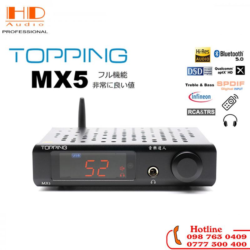 [Chính hãng] [Ảnh thật] Amply Tích Hợp Giải Mã Topping MX5