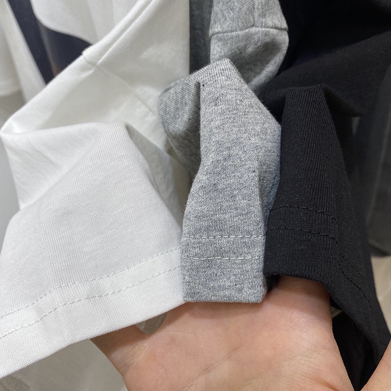 Áo thun HIIXIIVI 100% cotton tay ngắn cổ tròn in hình phong cách Hàn Quốc thời trang mùa hè 2022 cho nữ