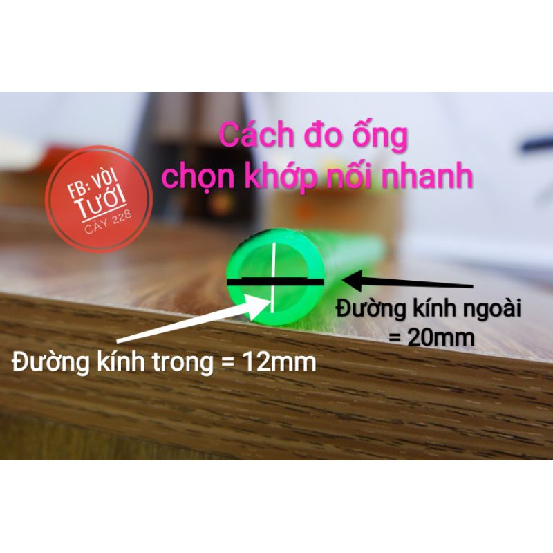 [Loại xịn] Khớp nối âm size tiêu chuẩn hàng Aquamate dùng cho các cỡ ống mềm