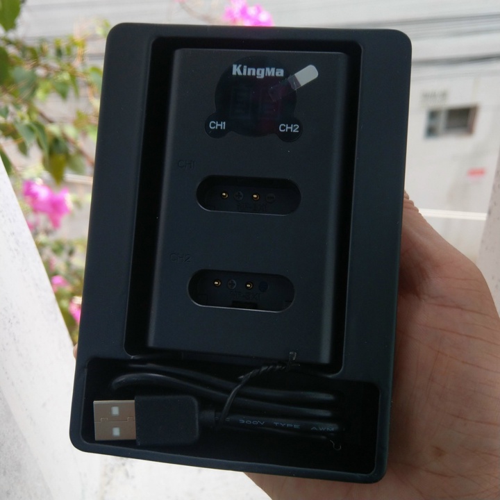 Dock sạc đôi Kingma cho Sony ZV1, RX100, M5, HX50, WX350 - T0119