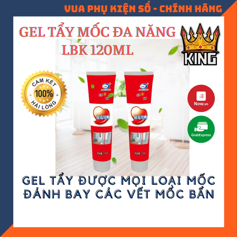 Gel tẩy mốc đa năng LKB 120ml - Tẩy nấm mốc silicon, gioăng cao su máy giặt, mốc chân tường - LOẠI CỰC MẠNH