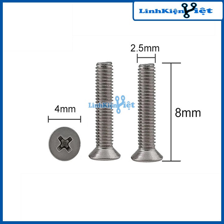 Ốc M2.5-8mm Ốc Bắt Động Cơ 3