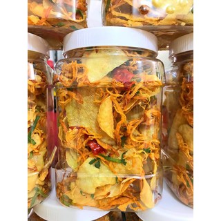 Khoai lang lắc khô gà