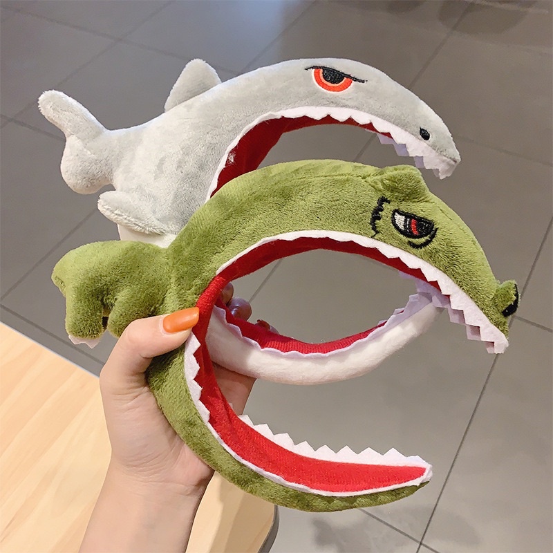 Bườm Cài Tóc Hình Cá Mập/Cá Heo Chất Liệu Bông Siêu Đáng Yêu