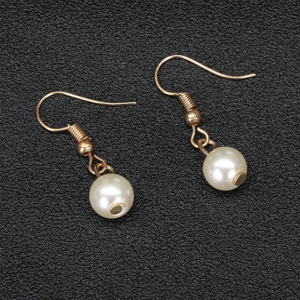 Bộ trang sức vòng cổ + vòng tay + khuyên tai đính ngọc trai phong cách Hàn Quốc cho nữ