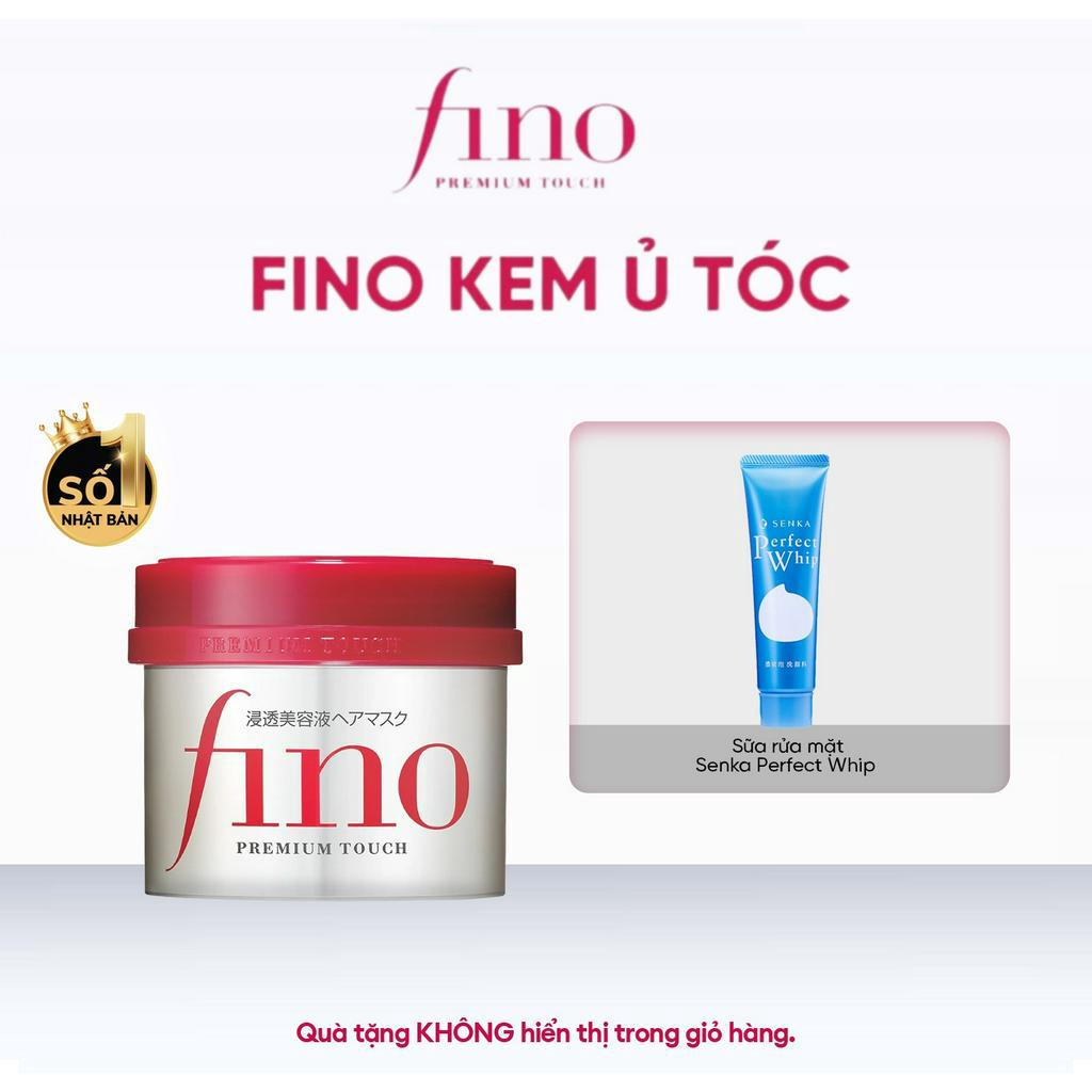 Kem ủ tóc cải thiện tóc hư tổn Fino Premium Touch 230 g +  Sữa rửa mặt 50g