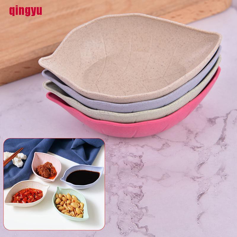 Bát Đựng Nước Chấm Hình Chiếc Lá Bằng Chất Liệu Rơm Lúa Mì