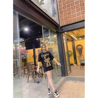 Áo phông gấu đính đá hàng QC