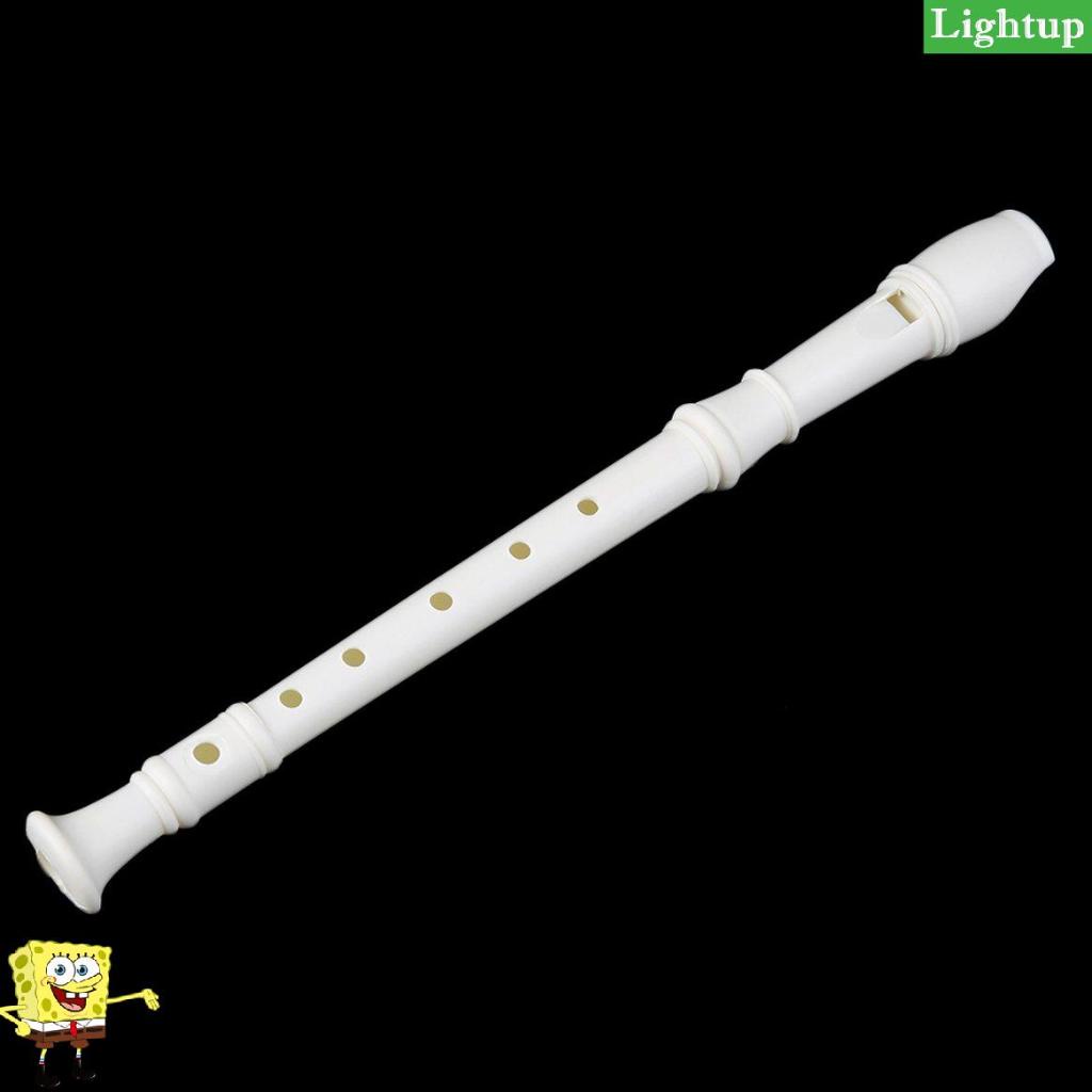 Nhạc cụ làm bằng nhựa ABS màu trắng cho trẻ em Máy ghi âm nhạc Soprano Sáo dài