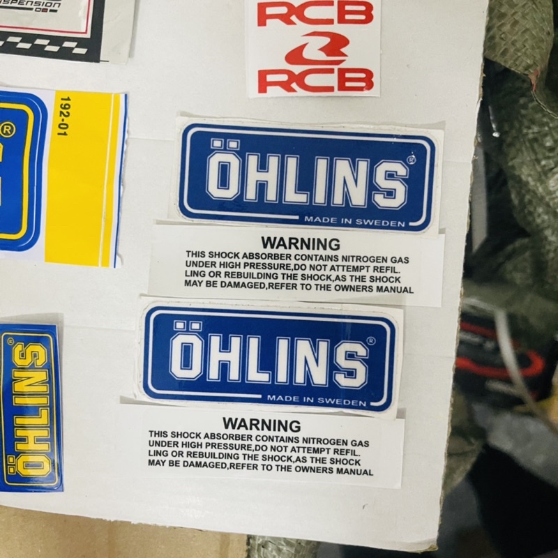Tem lẻ dán phuộc xe ohlins yss rcb nitron ….