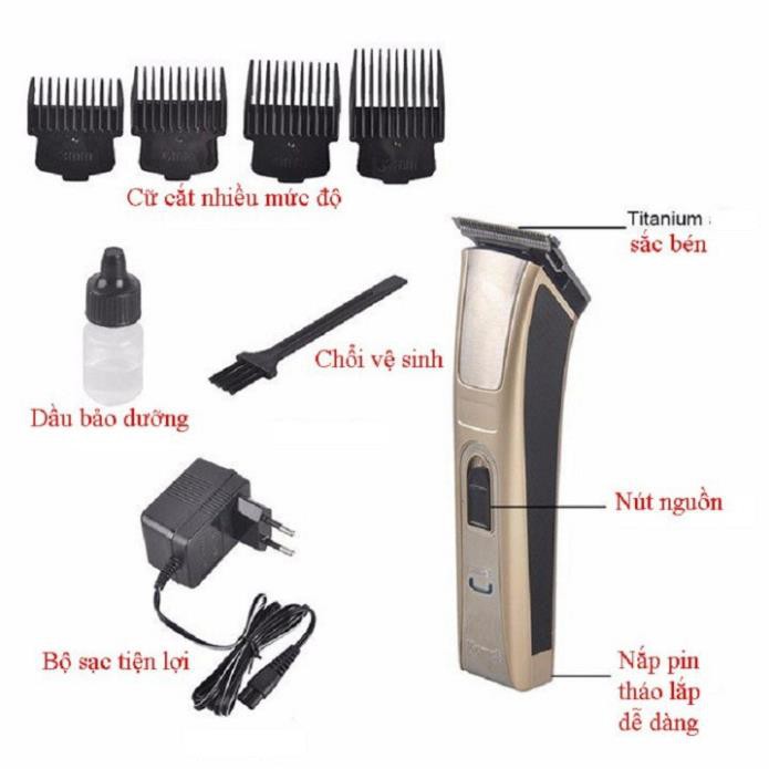 TÔNG ĐƠ CẮT TÓC GIA ĐÌNH CHẤN VIỀN CAO CẤP KEMEI 5017 - C012 .