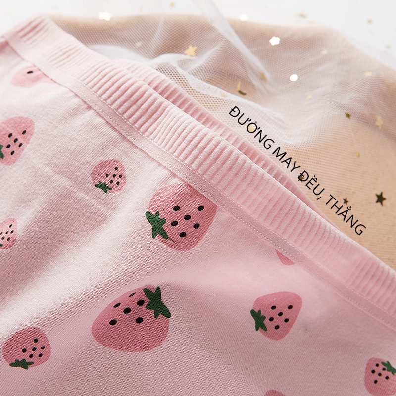Quần lót nữ cotton 5 mẫu họa tiết dâu cute 326