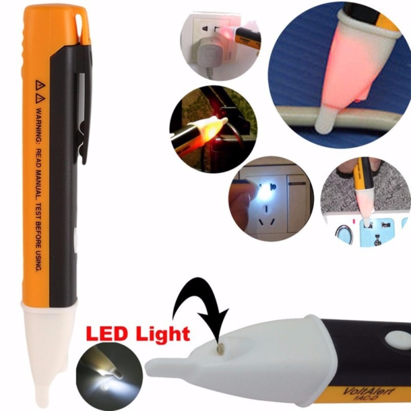Bút thử điện âm tường cảm ứng thông minh không chạm tiếp xúc IAC-D dùng pin, bút dò điện thông mạch xuyên tường đa năng