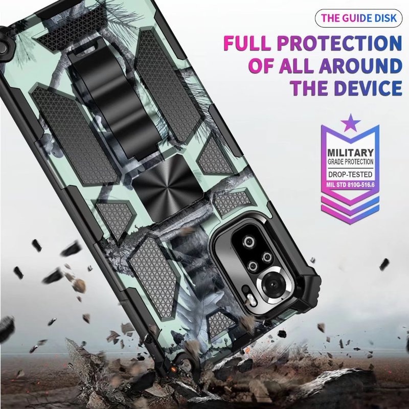 Ốp Điện Thoại Chống Sốc Kèm Móc Xỏ Ngón Nam Châm Cho Xiaomi Poco X3 NFC X3Pro Redmi Note 12 11 10 Pro 10S 11S