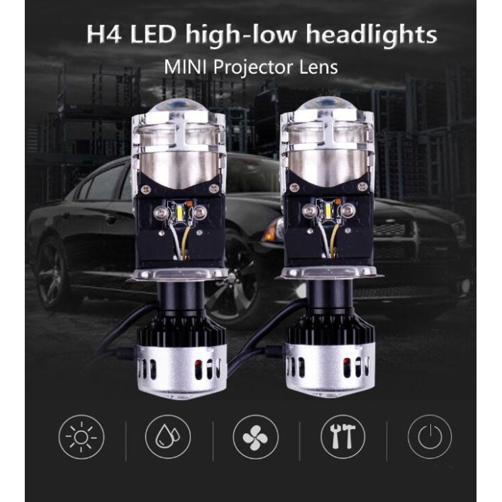 Đèn LED Kevanly H4 9600lm 12v 24v 5000k cho xe hơi