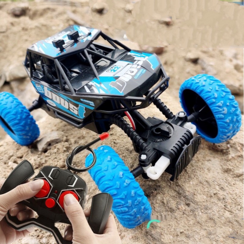 [RẺ VÔ ĐỊCH] XE ĐIỀU KHIỂN ĐỊA HÌNH LEO NÚI ROCK CRAWLER PIN AA NHIỀU MẪU Loại To