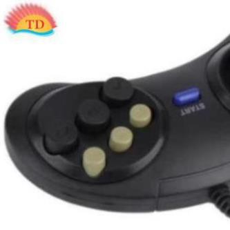 Tay cầm chơi game điện tử 6 nút cổng kết nối 9 lỗ cho máy SEGA 16 bit