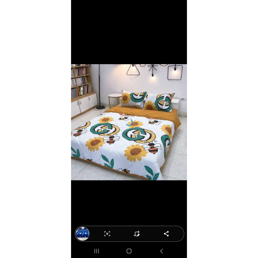 Bộ chăn hè, ga gối đũi 5 món
