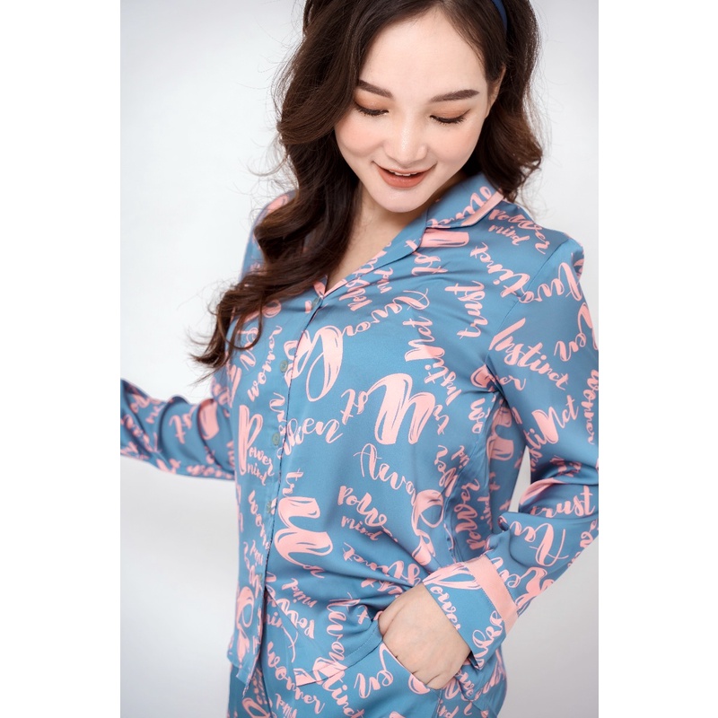 Bộ đồ mặc nhà lụa nữ Winny 2MNSA21939D