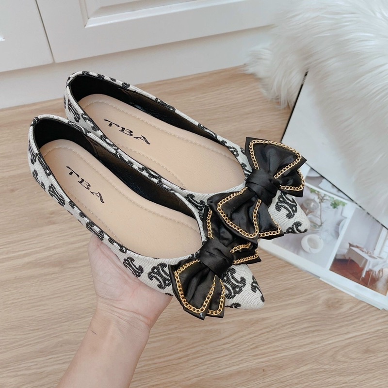 GIÀY BÚP BÊ NƠ VIỀN XÍCH SIÊU HOT