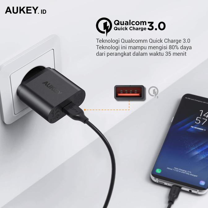 Củ Sạc Nhanh Aukey Cổng Usb 3.0 Pa-T9