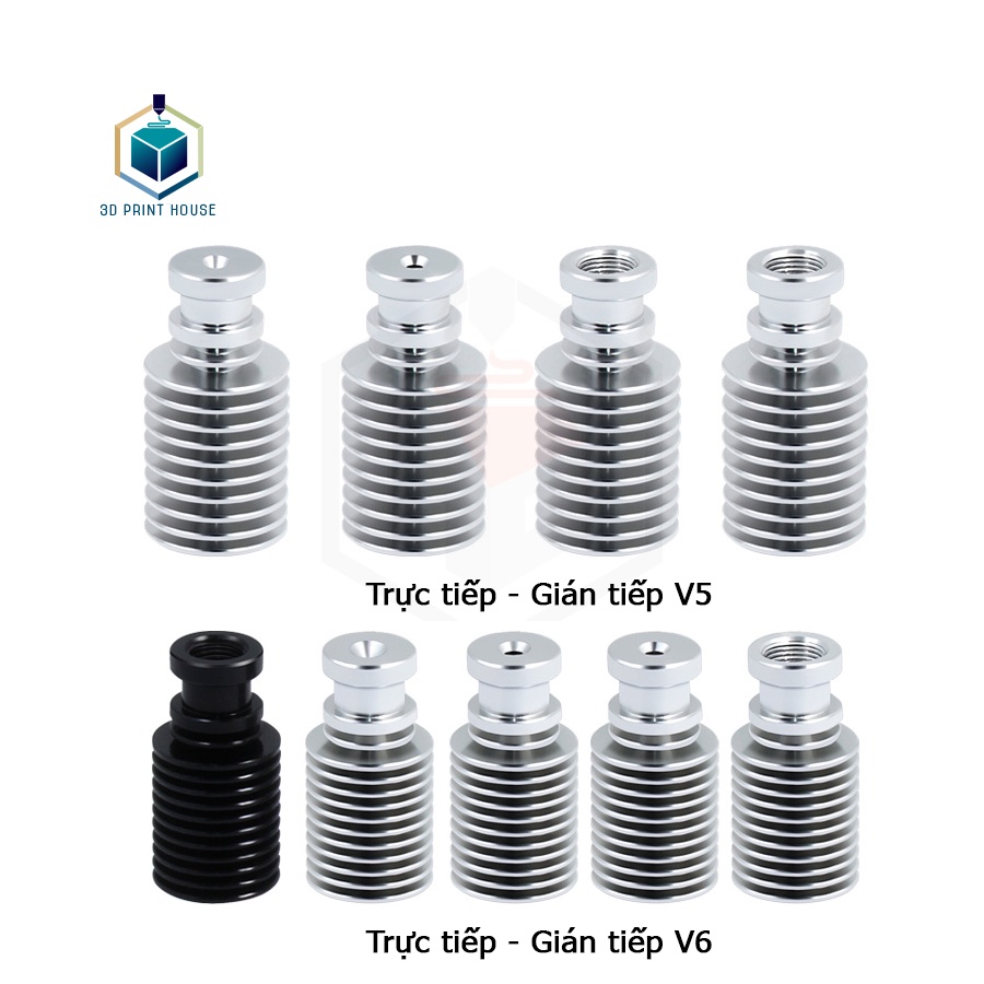Ống Tản Nhiệt E3D - V5, V6 Gián tiếp - Trực tiếp Dành Cho Máy In 3D