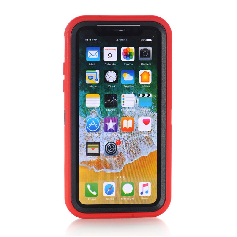 Ốp điện thoại TPU +PC chống sốc 3 trong 1 thích hợp cho Iphone X Xs Max Xr 7 8 6 6s Plus 11 Pro Max
