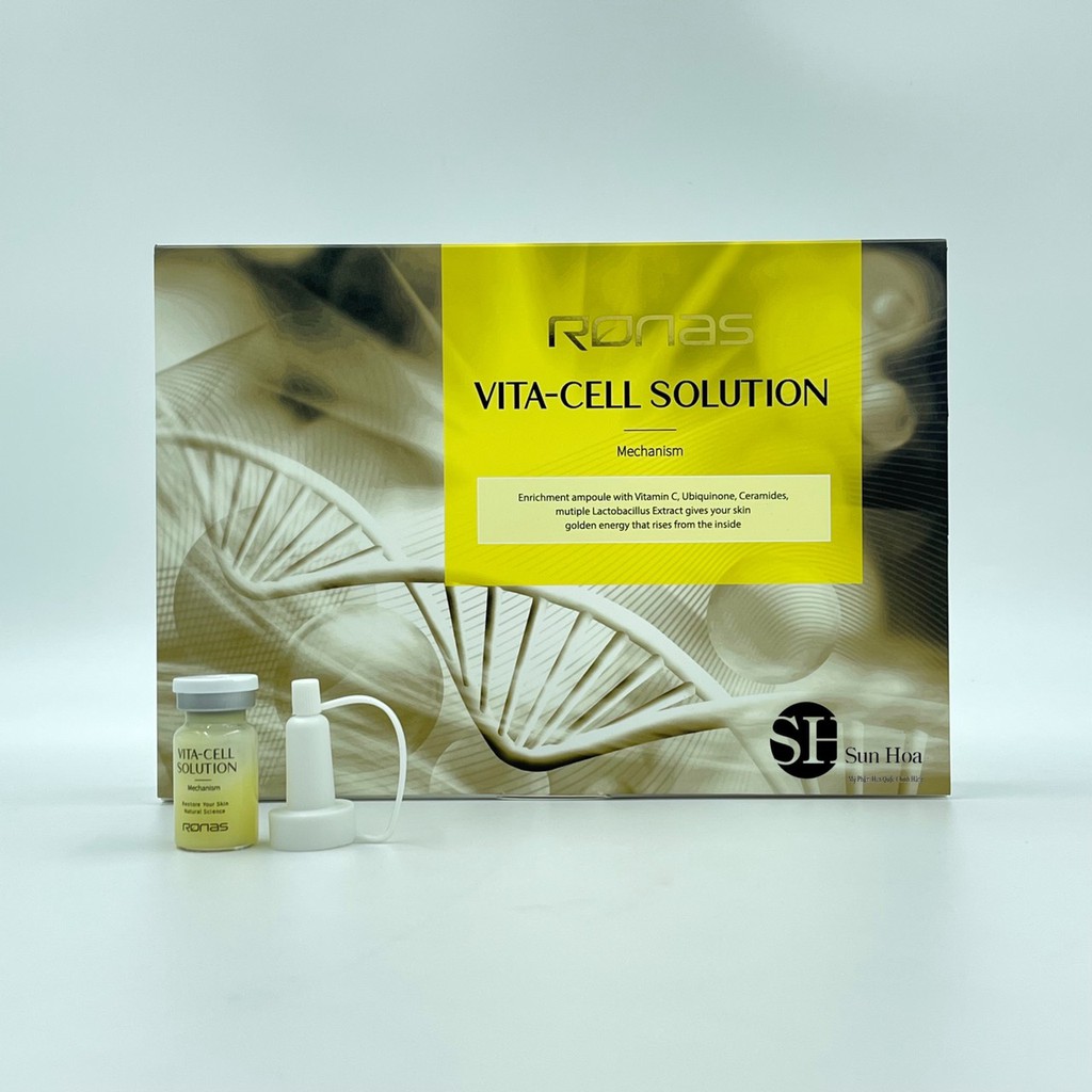 Tinh Chất Tế Bào Gốc Ronas Vita-Cell Solution Tái Tạo Da, Trắng Da (1lọ)